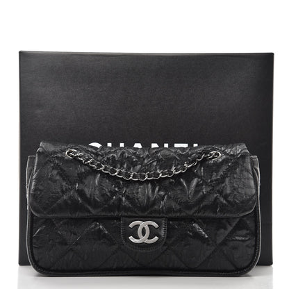 Chanel Coated Canvas Quilted Le Marais Flap Black 8 of 8