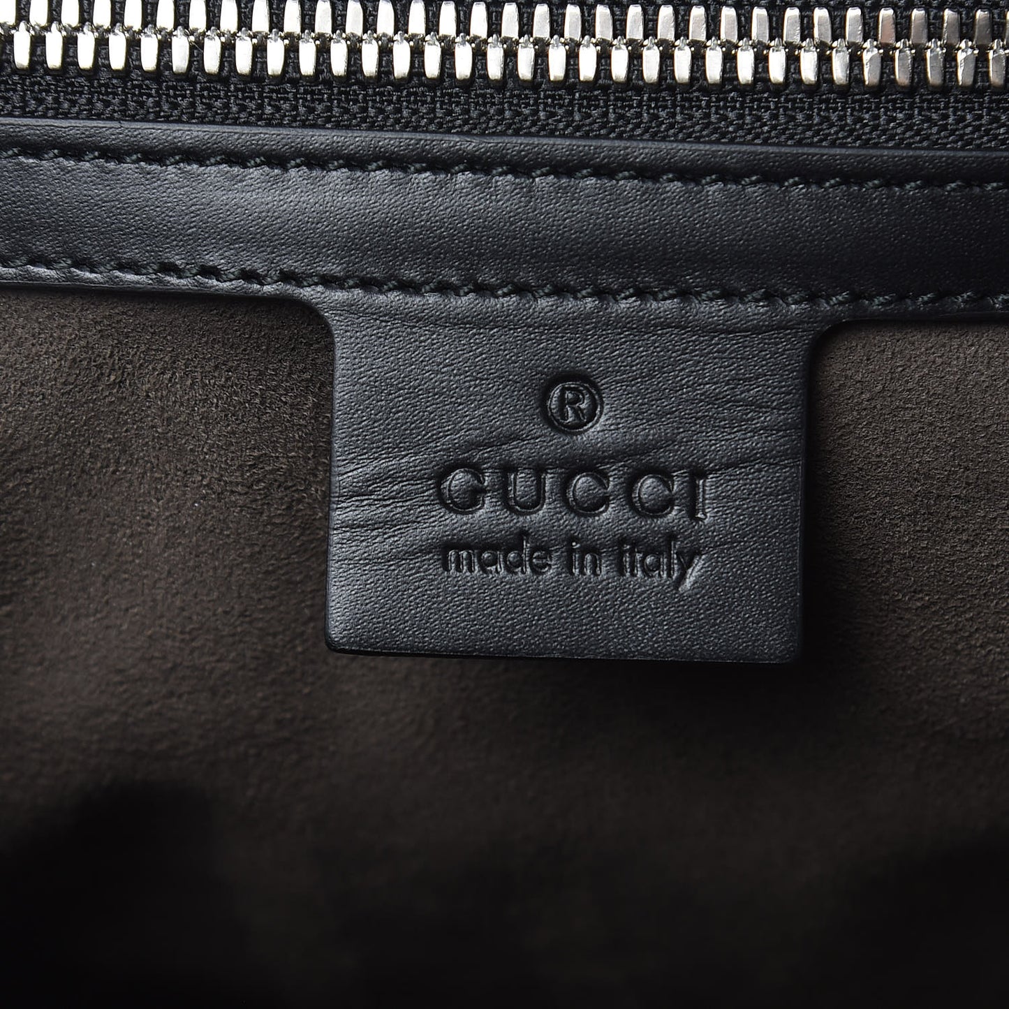 Guccissima Signature Single Buckle Flap Messenger Bag Black