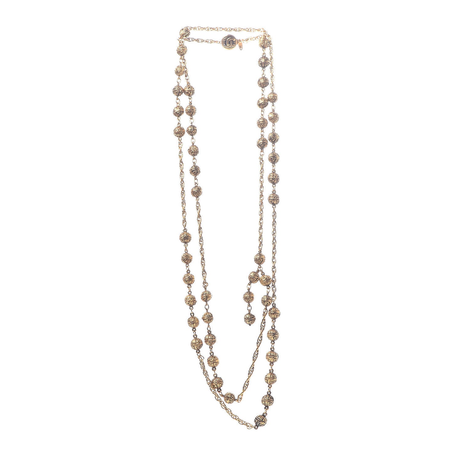 CC Long Chain Necklace Gold