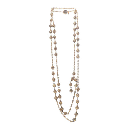 Chanel CC Long Chain Necklace Gold 3 of 8