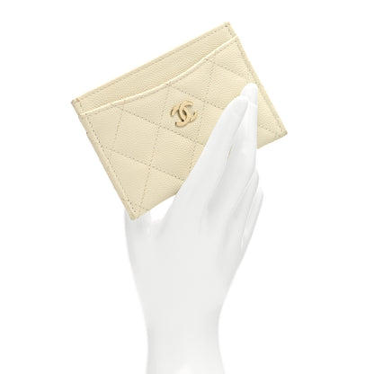 Chanel Caviar Quilted Card Holder White 2 of 8