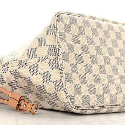 Louis Vuitton Damier Azur Neo Neverfull MM Rose Ballerine 9 of 10