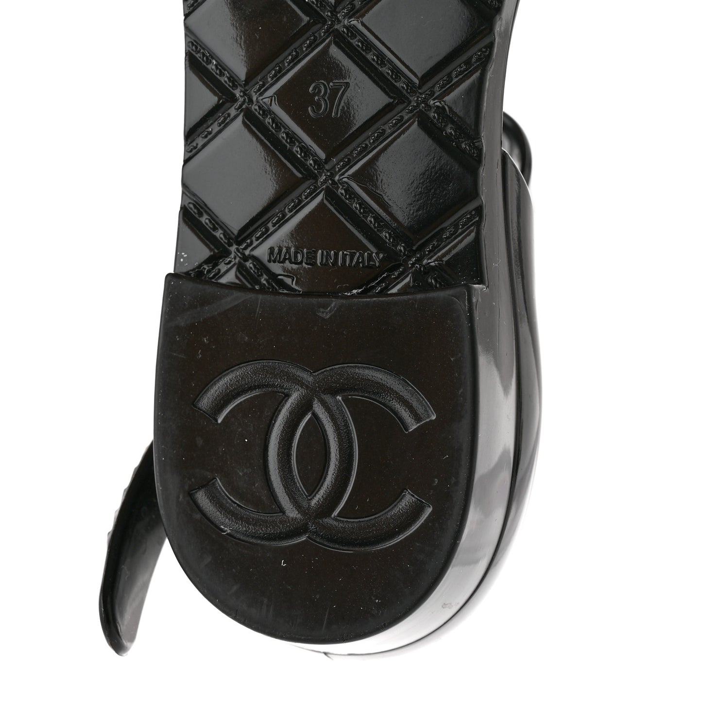 Jelly Camellia Sandals 37 Black Ivory