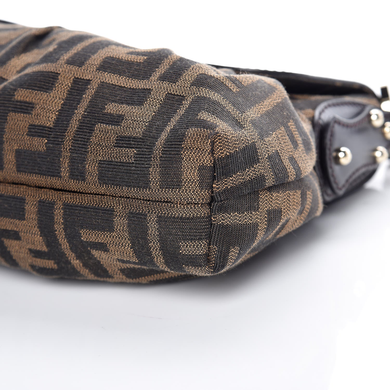 Fendi Zucca Small Chef Shoulder Bag Tobacco 6 of 9