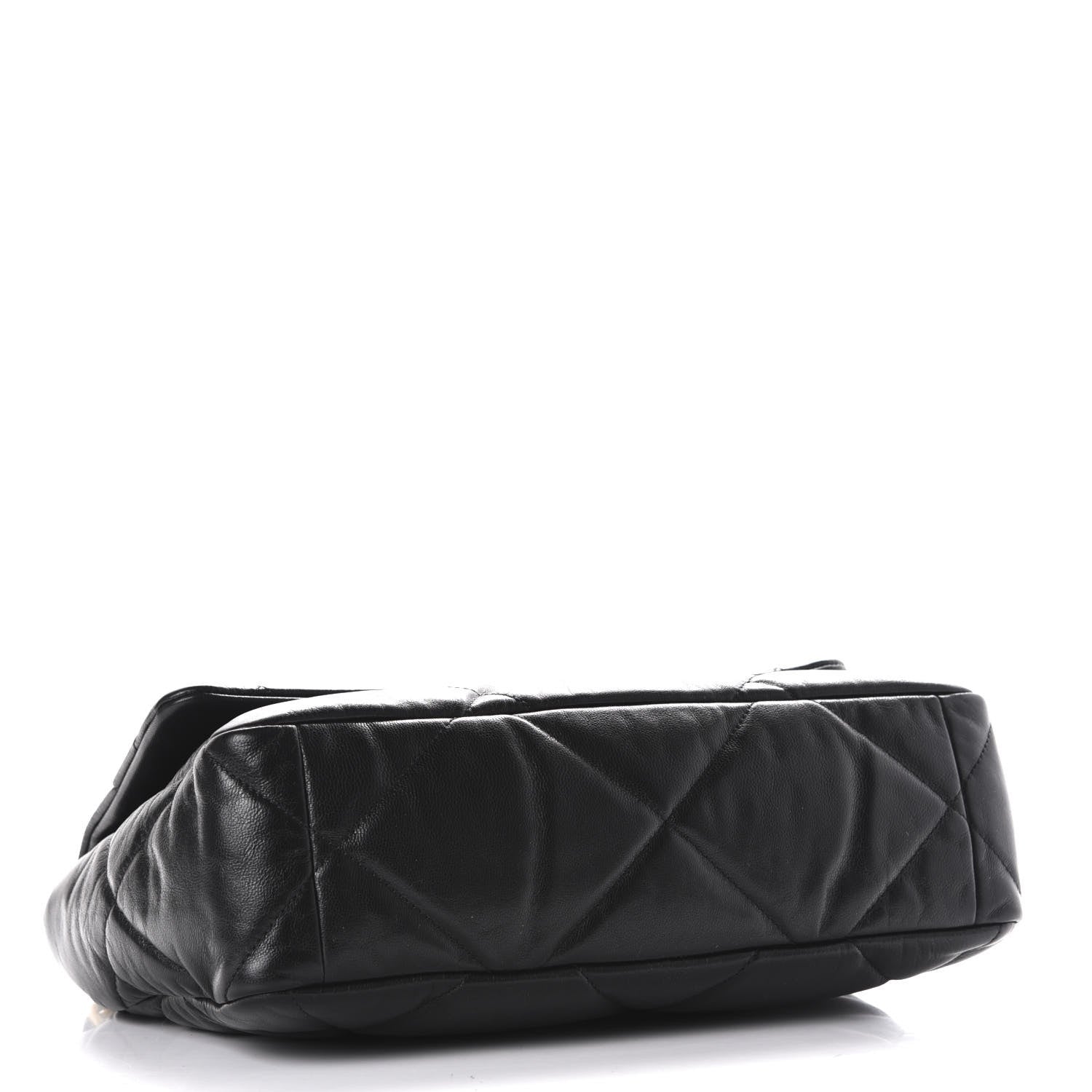 Chanel Goatskin Quilted Large 19 Flap Black 4 of 10