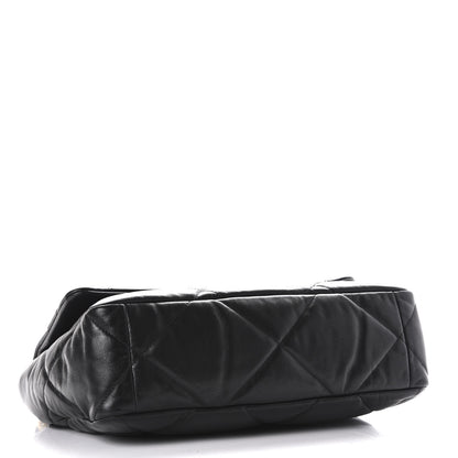 Chanel Goatskin Quilted Large 19 Flap Black 4 of 10