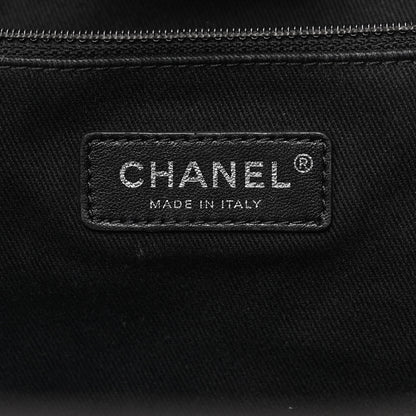Chanel Canvas Pearl Medium Deauville Tote Black 5 of 10