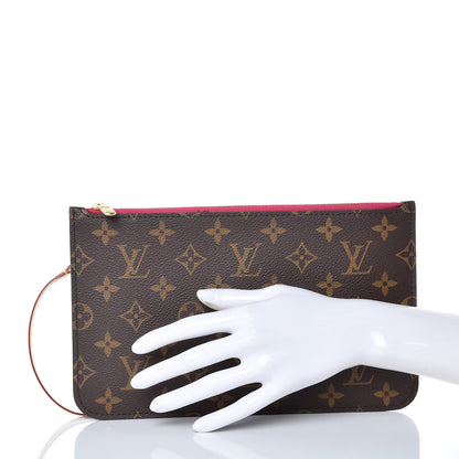 Louis Vuitton Monogram Neverfull MM GM Pochette Pivoine 2 of 8