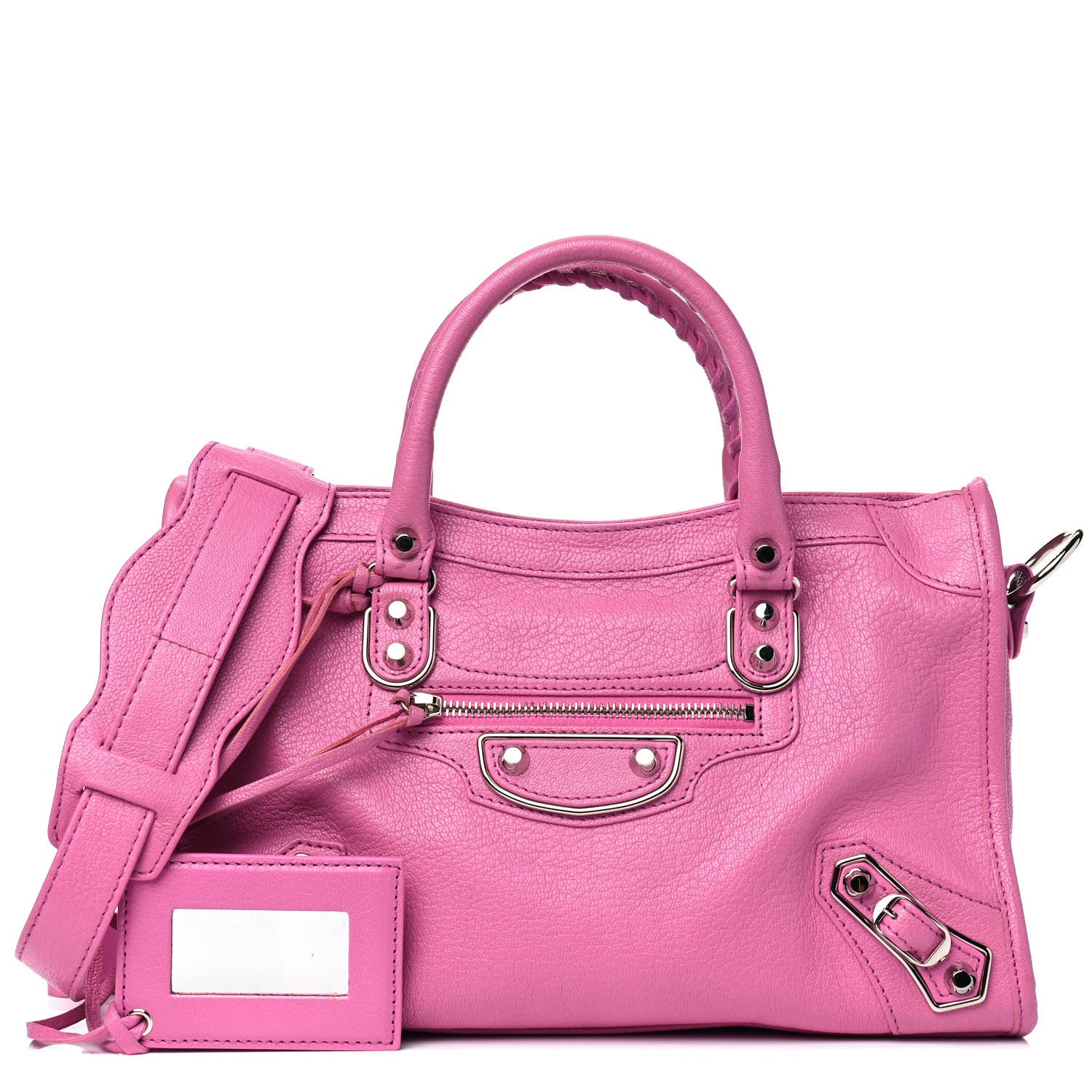 Balenciaga Chevre Silver Metallic Edge Hardware S City Pink 1 of 8