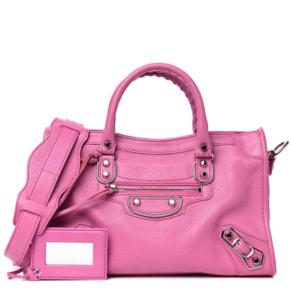 Balenciaga Chevre Silver Metallic Edge Hardware S City Pink 1 of 8