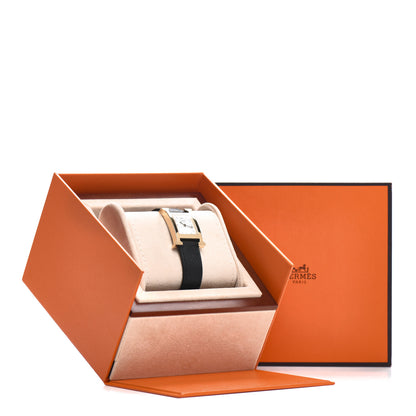 Hermes Stainless Steel Epsom 21mm Heure H Hour Quartz Watch Noir 5 of 5