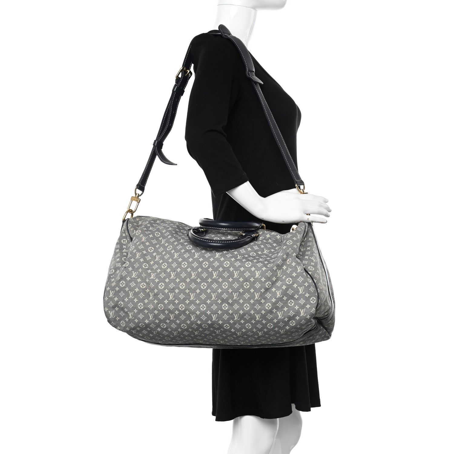 Louis Vuitton Monogram Idylle Speedy Voyage Bandouliere 45 Encre 2 of 14
