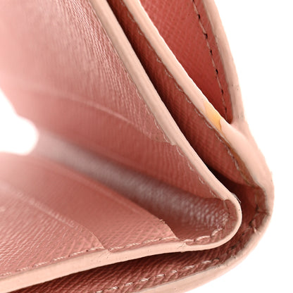 Louis Vuitton Damier Azur Zoe Wallet Rose Ballerine 8 of 10