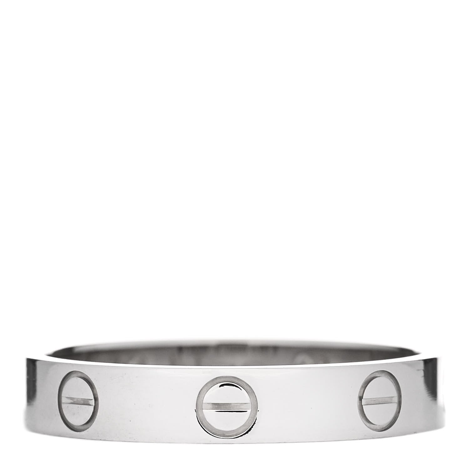 Cartier Platinum 3.5mm LOVE Wedding Band Ring 57 8 3 of 8