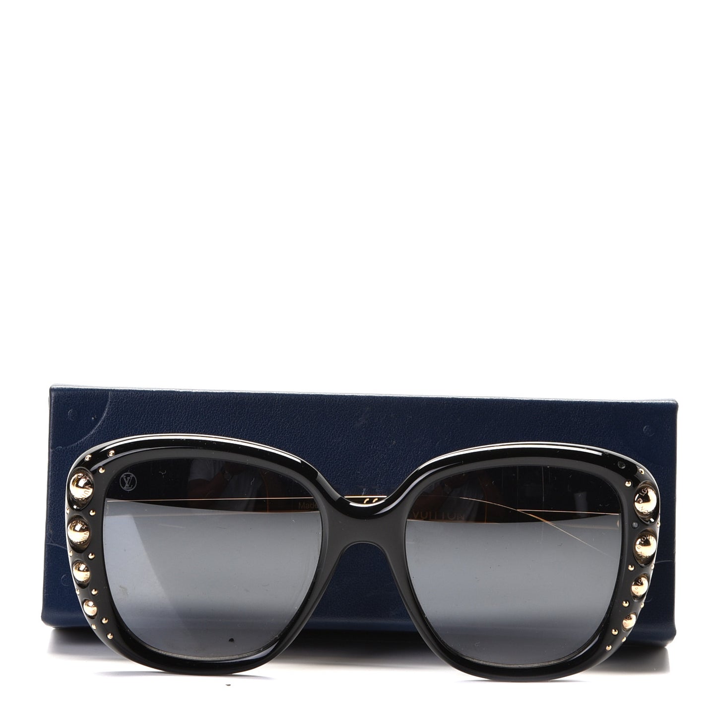 Oversized Studded Sunglasses Z1126W Black
