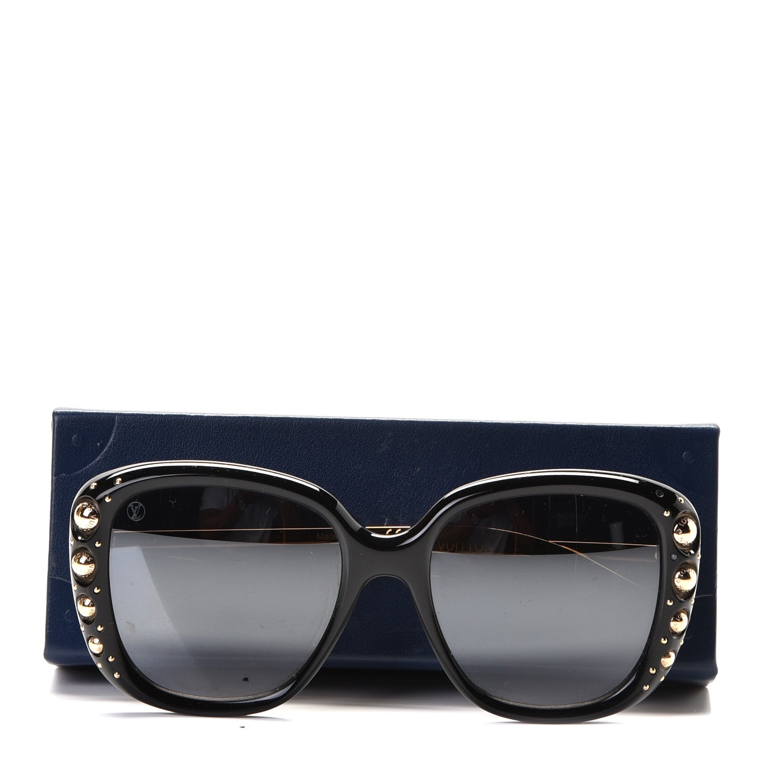 Louis Vuitton Oversized Studded Sunglasses Z1126W Black 5 of 5