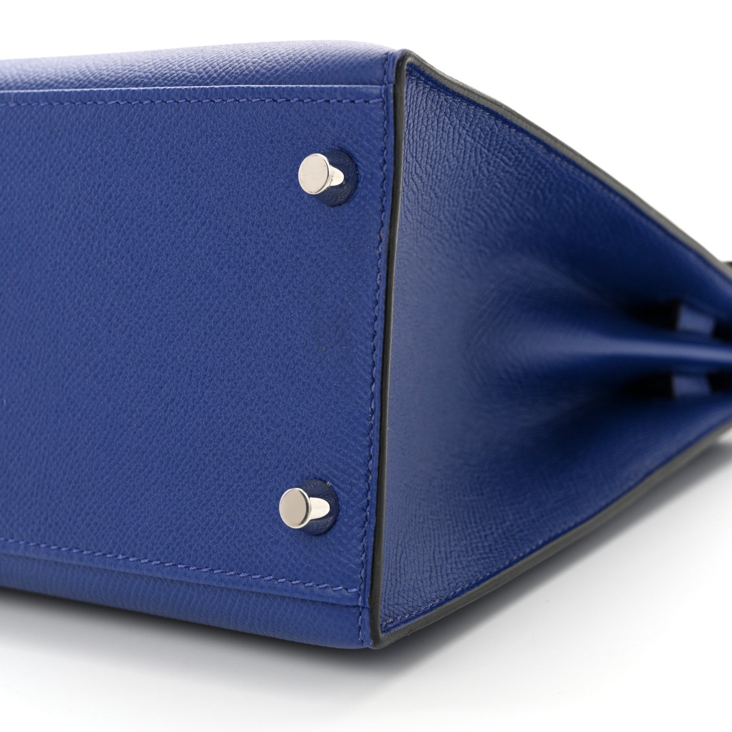 Hermes Epsom Kelly Sellier 28 Bleu Electrique 10 of 12