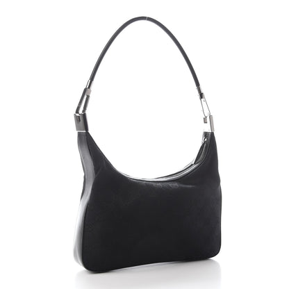 Gucci Monogram GG Clasp Hobo Black 2 of 8