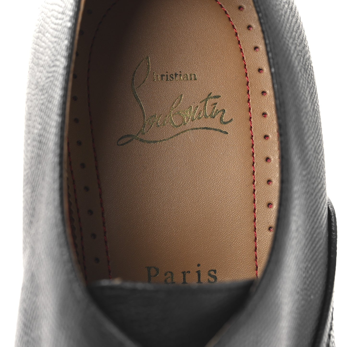 Petit Grained Calfskin Boabi Flat Oxfords 42.5 Black