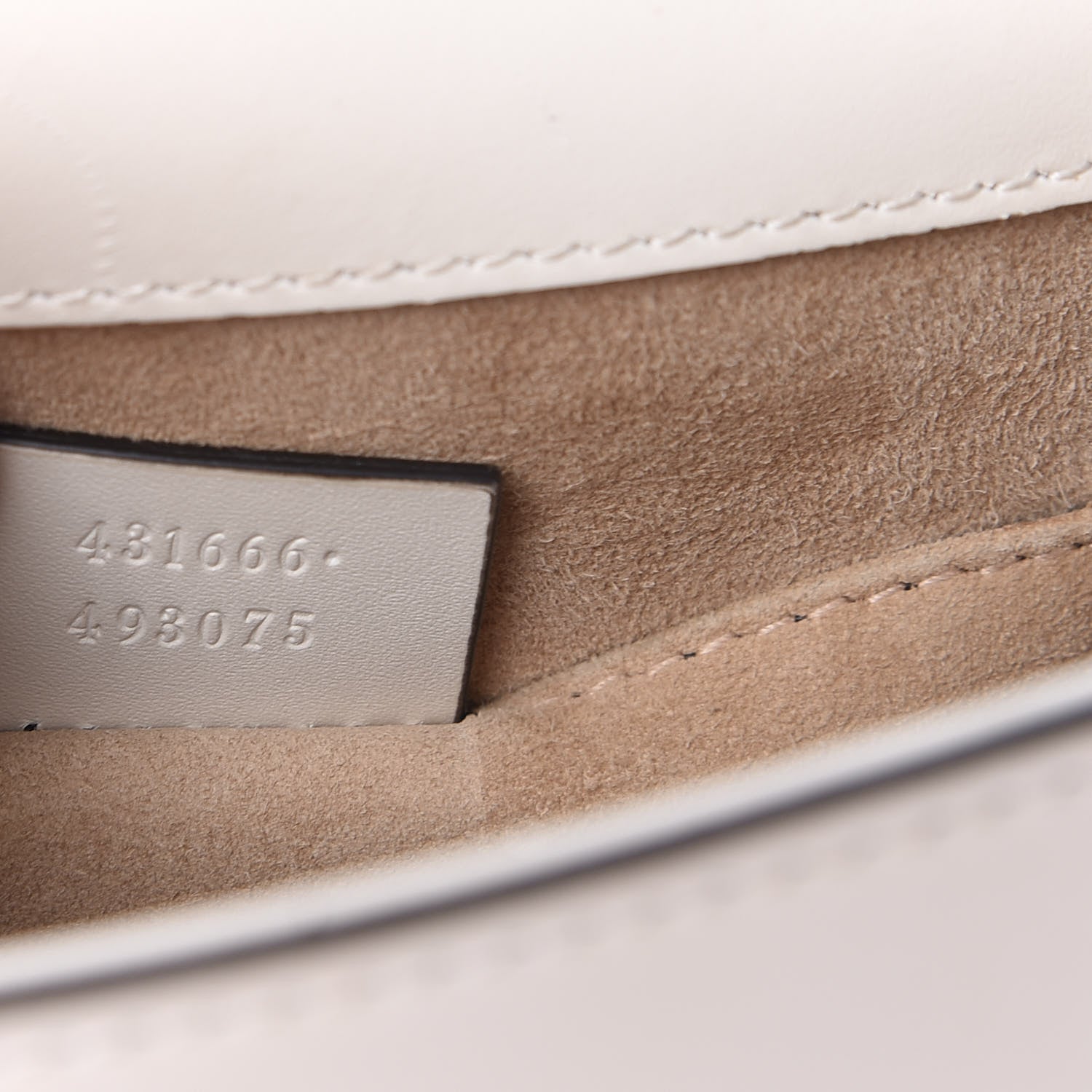 Gucci Calfskin Mini Sylvie Chain Shoulder Bag White 6 of 12
