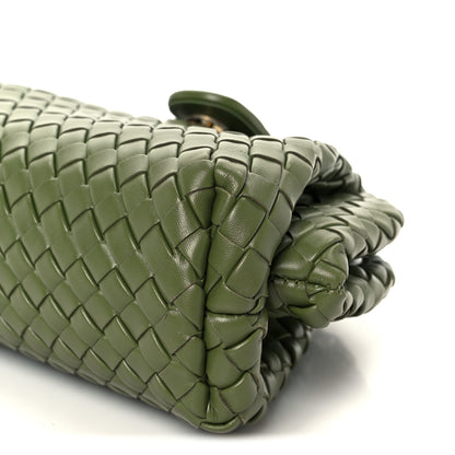 Bottega Veneta Nappa Intrecciato Small The Lauren 1980 Clutch With Chain Matcha 11 of 11