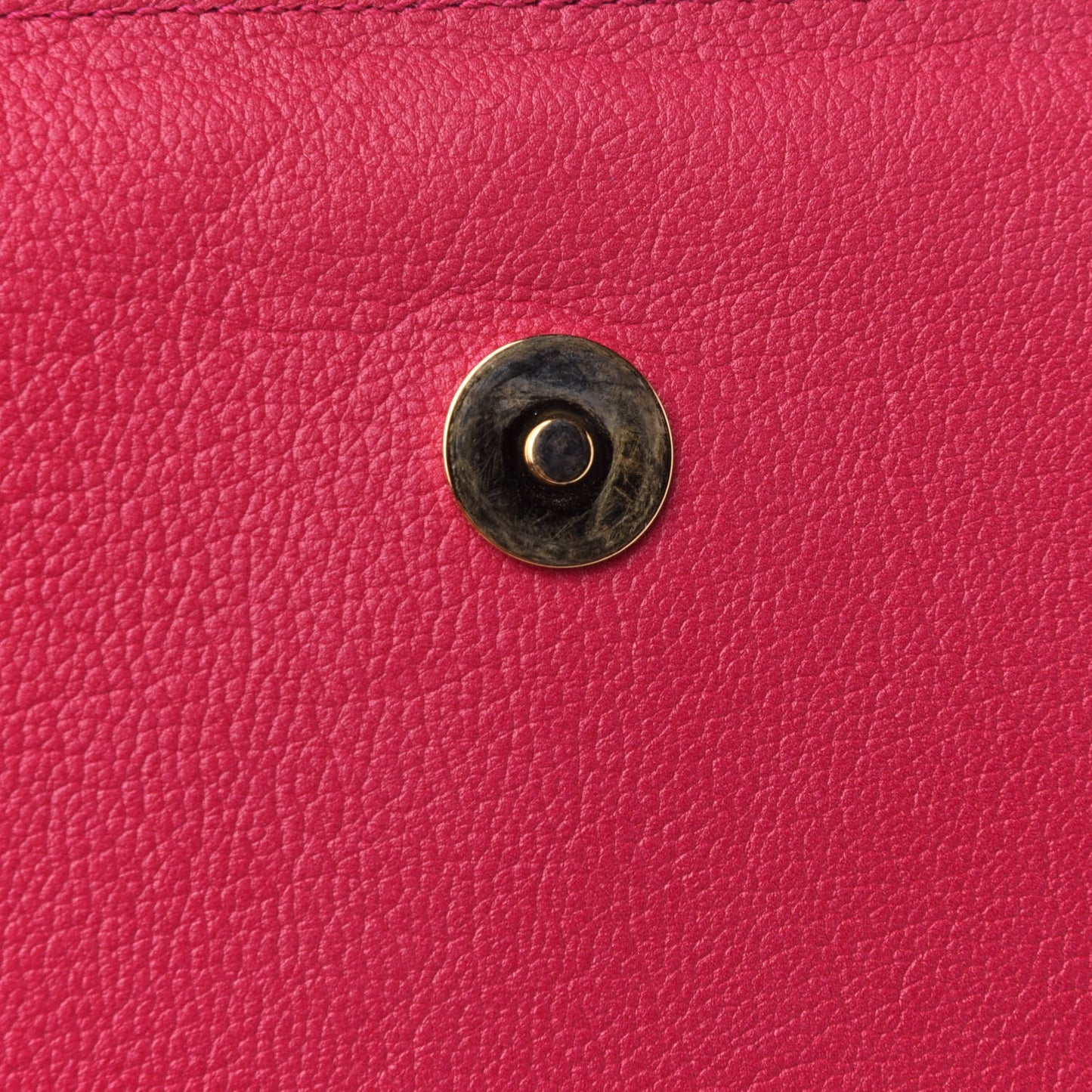Calfskin Monogram Large Belle De Jour Clutch Lipstick Fuchsia