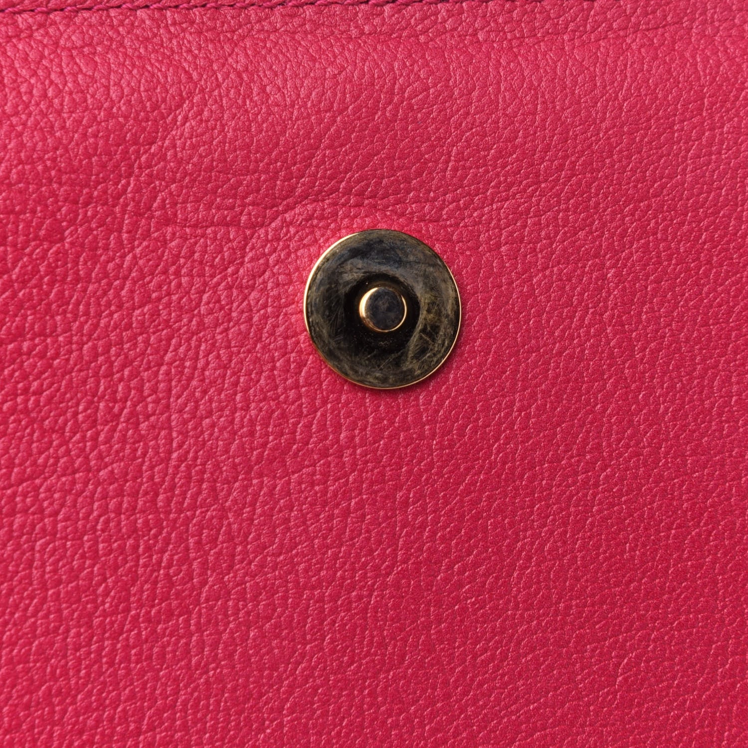 Saint Laurent Calfskin Monogram Large Belle De Jour Clutch Lipstick Fuchsia 10 of 10