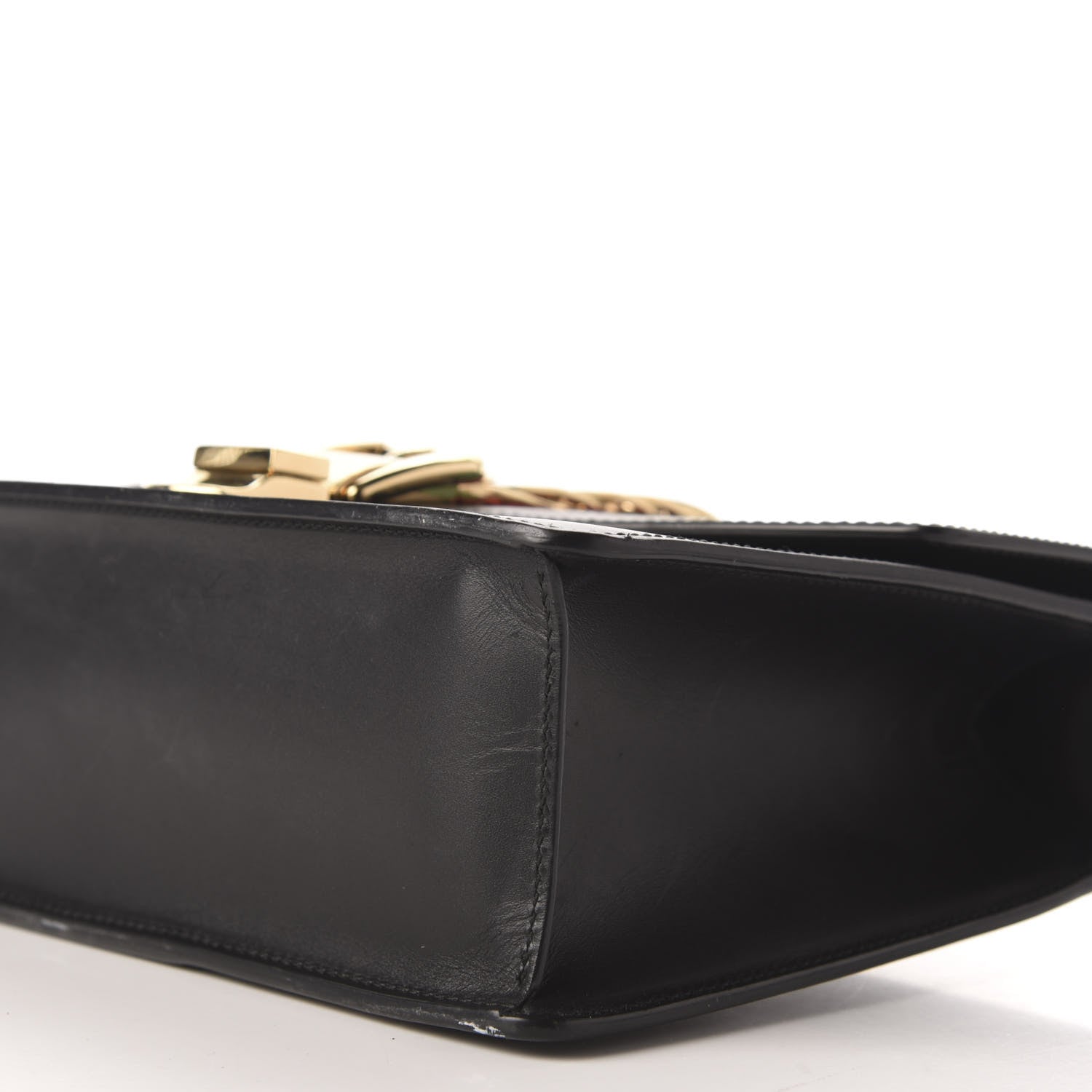 Gucci Calfskin Small Sylvie Shoulder Bag Black 9 of 11