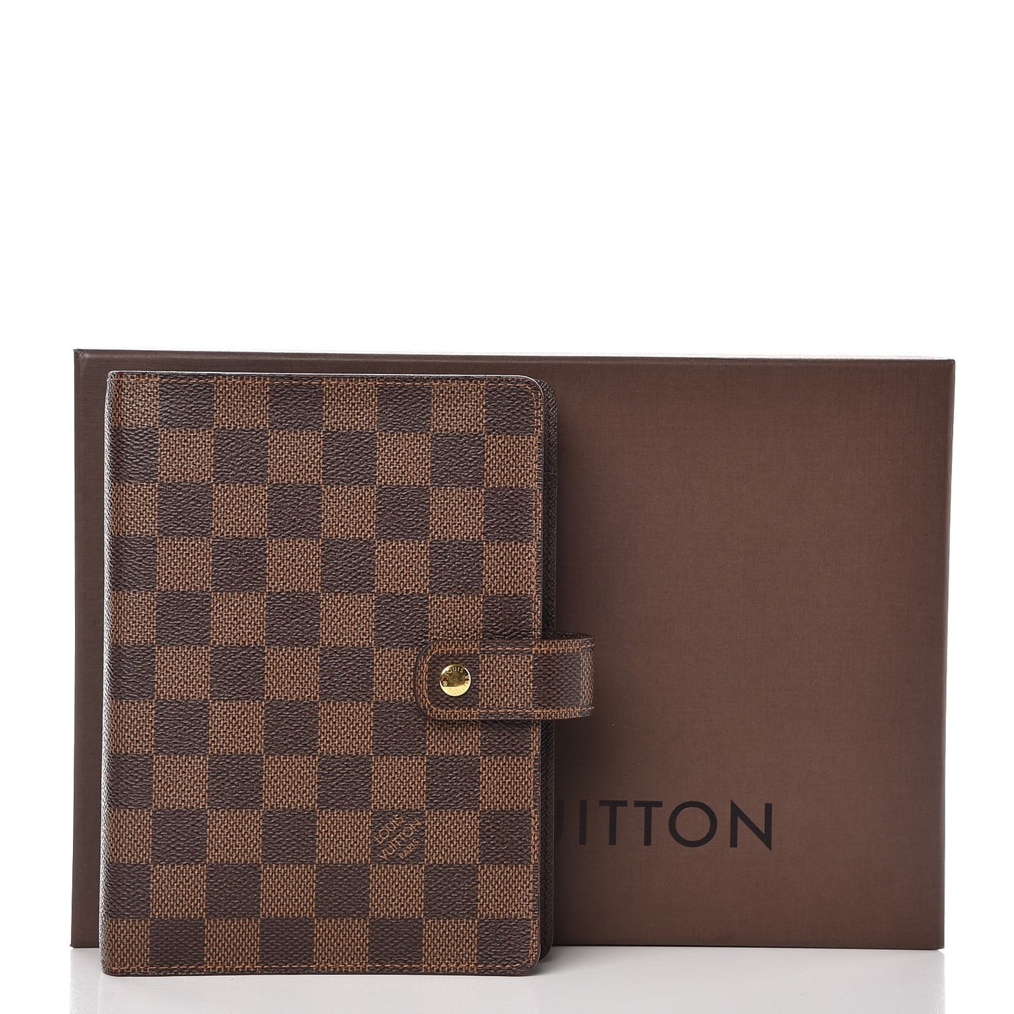 Damier Ebene Medium Ring Agenda Cover