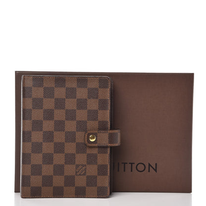 Louis Vuitton Damier Ebene Medium Ring Agenda Cover 9 of 9