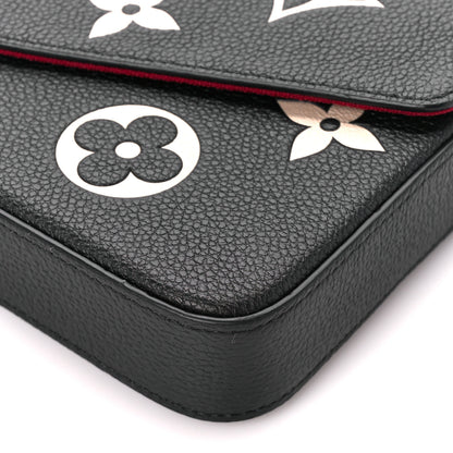 Louis Vuitton Empreinte Monogram Giant Felicie Pochette Black Beige 13 of 13