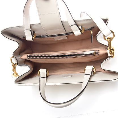 Gucci Calfskin Matelasse Small GG Marmont Tote White 6 of 16