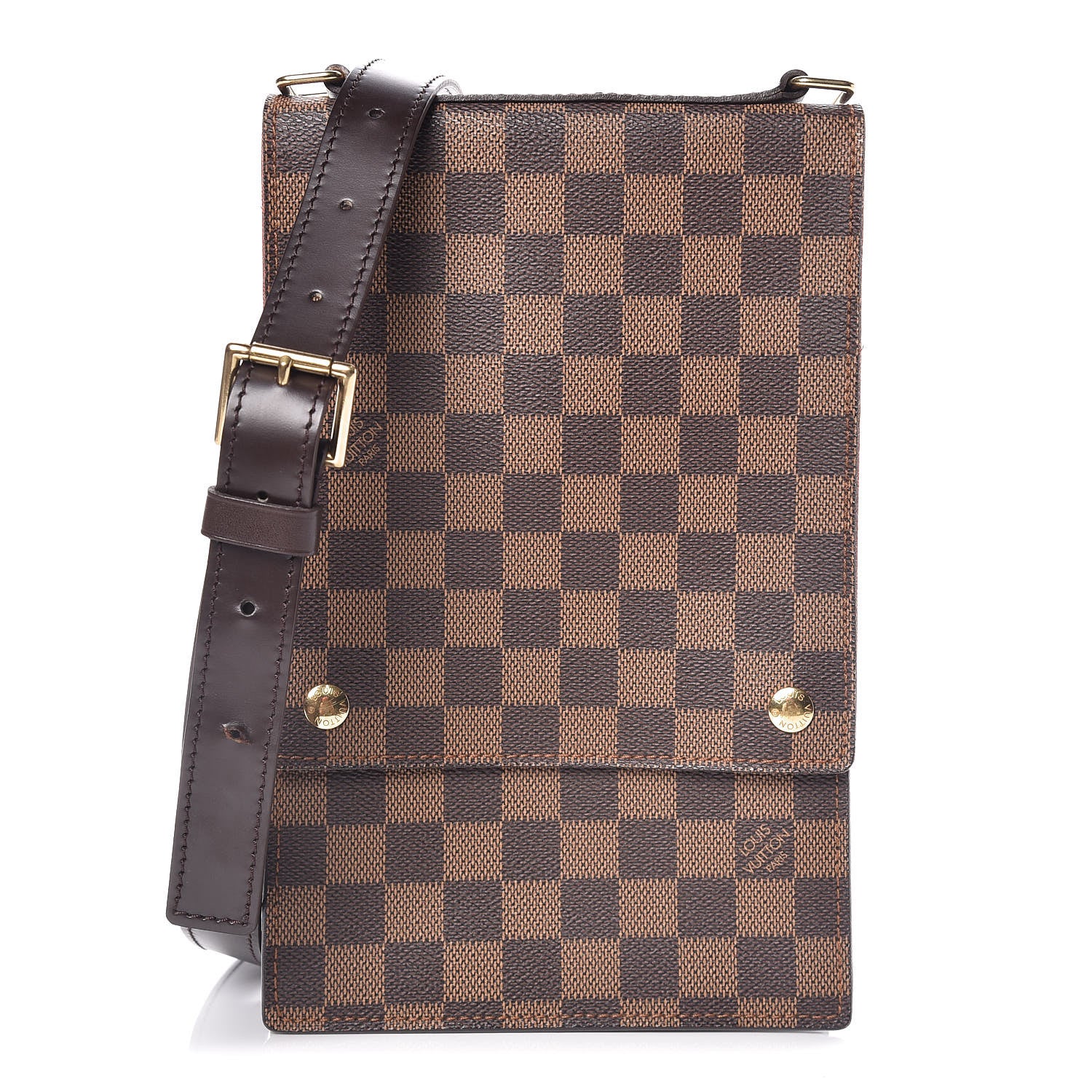 Louis Vuitton Damier Ebene Portobello Travel Shoulder Bag 1 of 8