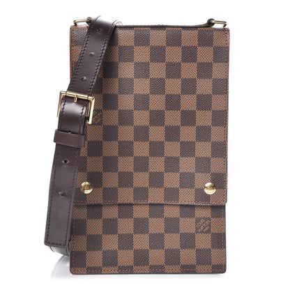 Louis Vuitton Damier Ebene Portobello Travel Shoulder Bag 1 of 8