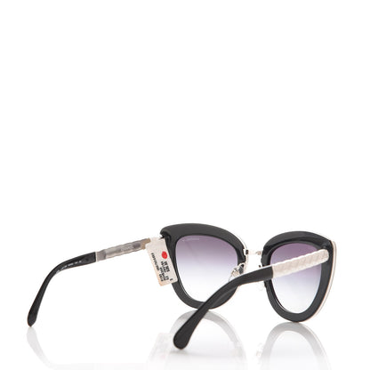 Chanel Cat Eye Quilted Sunglasses 5368 Black 4 of 8