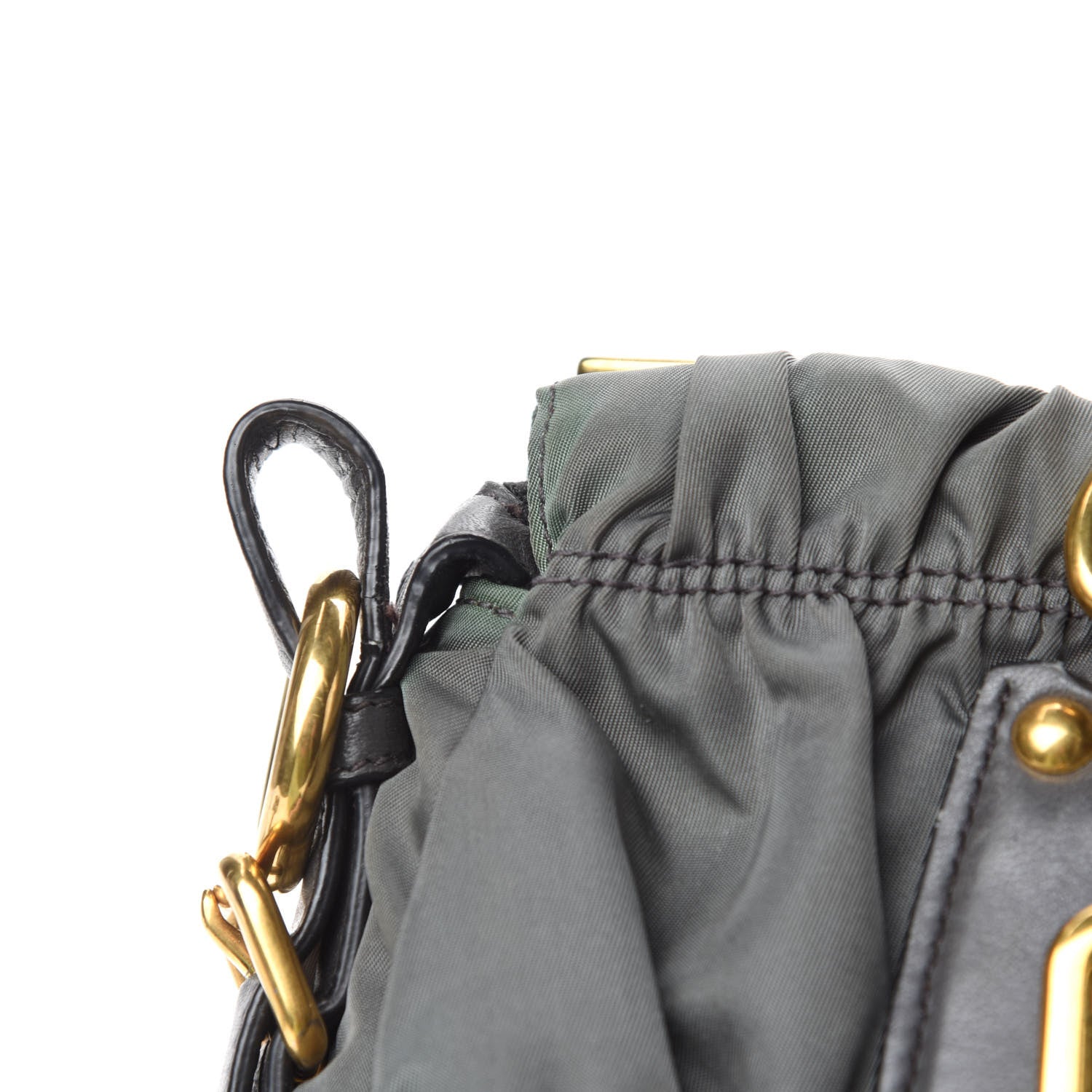Prada Tessuto Nylon Gaufre Shopping Satchel Fumo 9 of 13