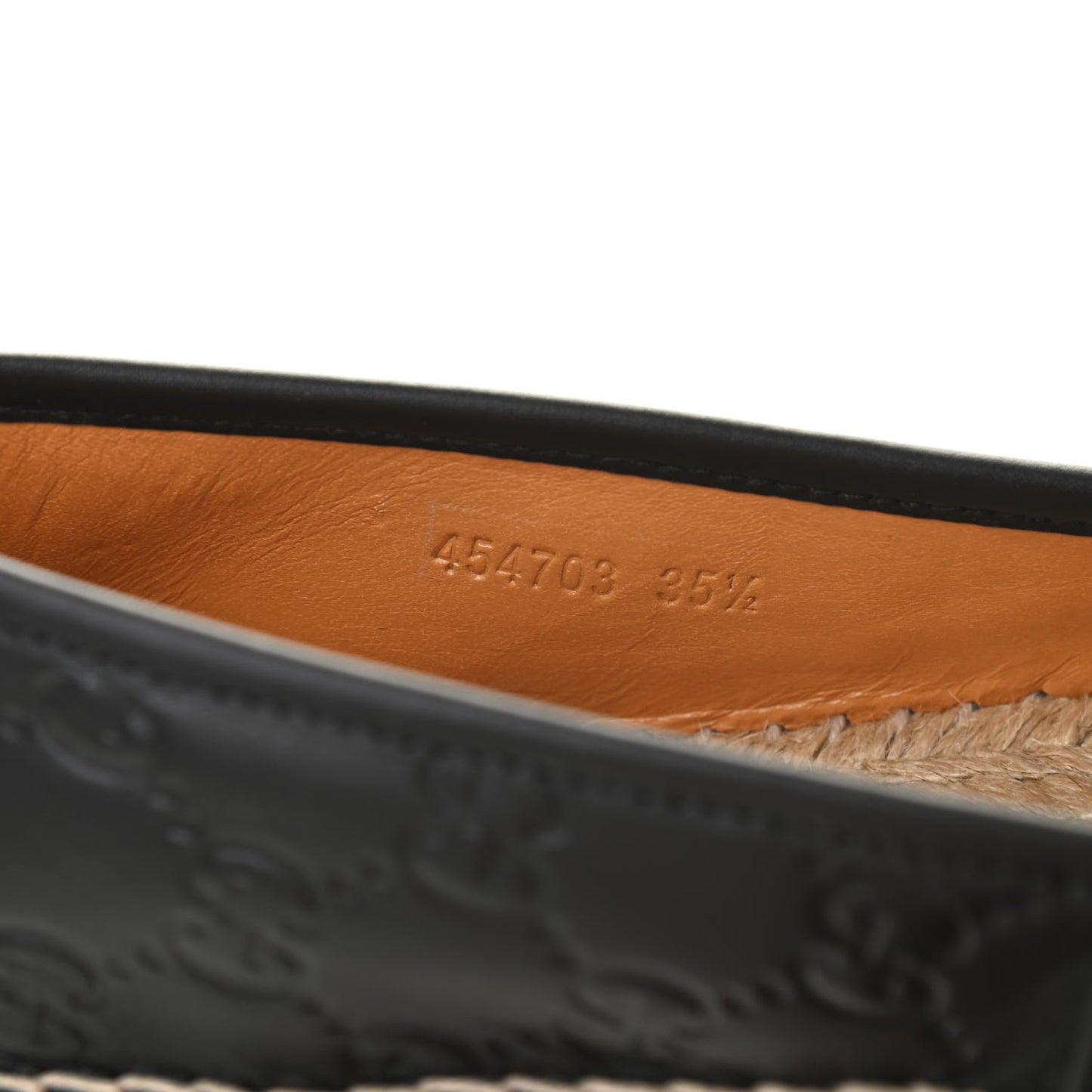 Guccissima Signature Espadrilles 35.5 Black