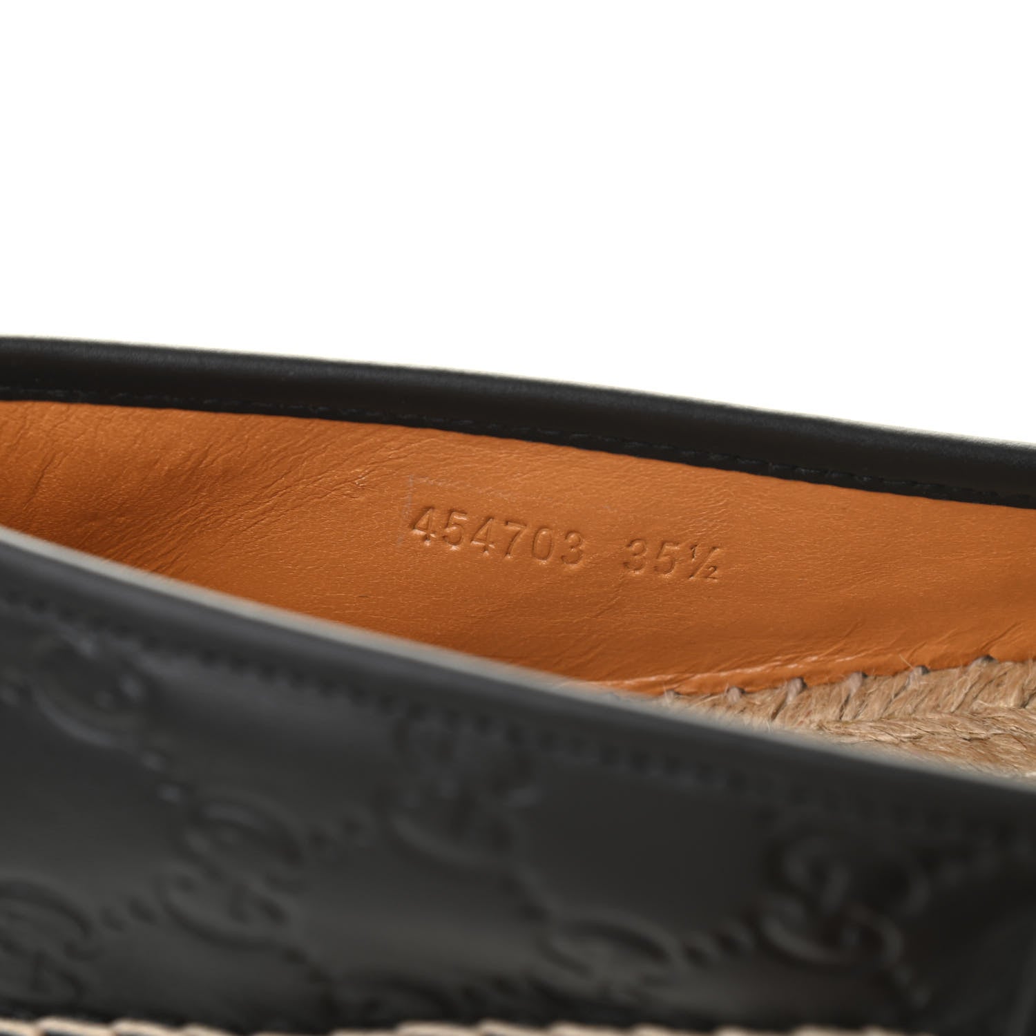 Gucci Guccissima Signature Espadrilles 35.5 Black 8 of 8