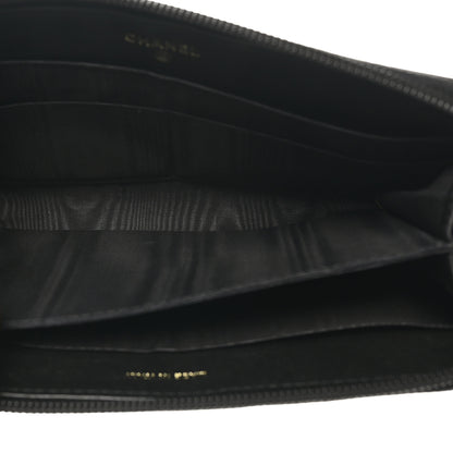 Chanel Caviar CC Timeless Large Zip Around Wallet Black 11 of 21