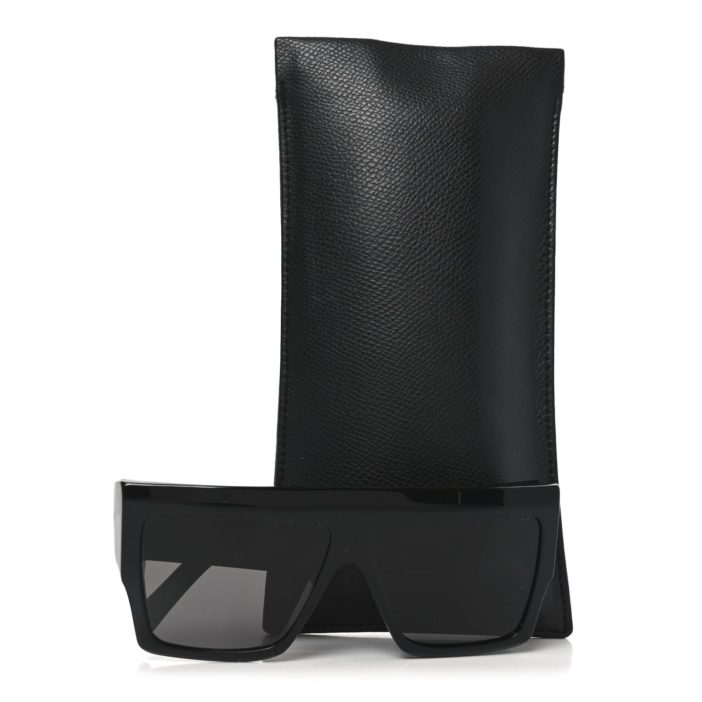 Acetate Flat Top Rectangular Sunglasses CL400921 Black