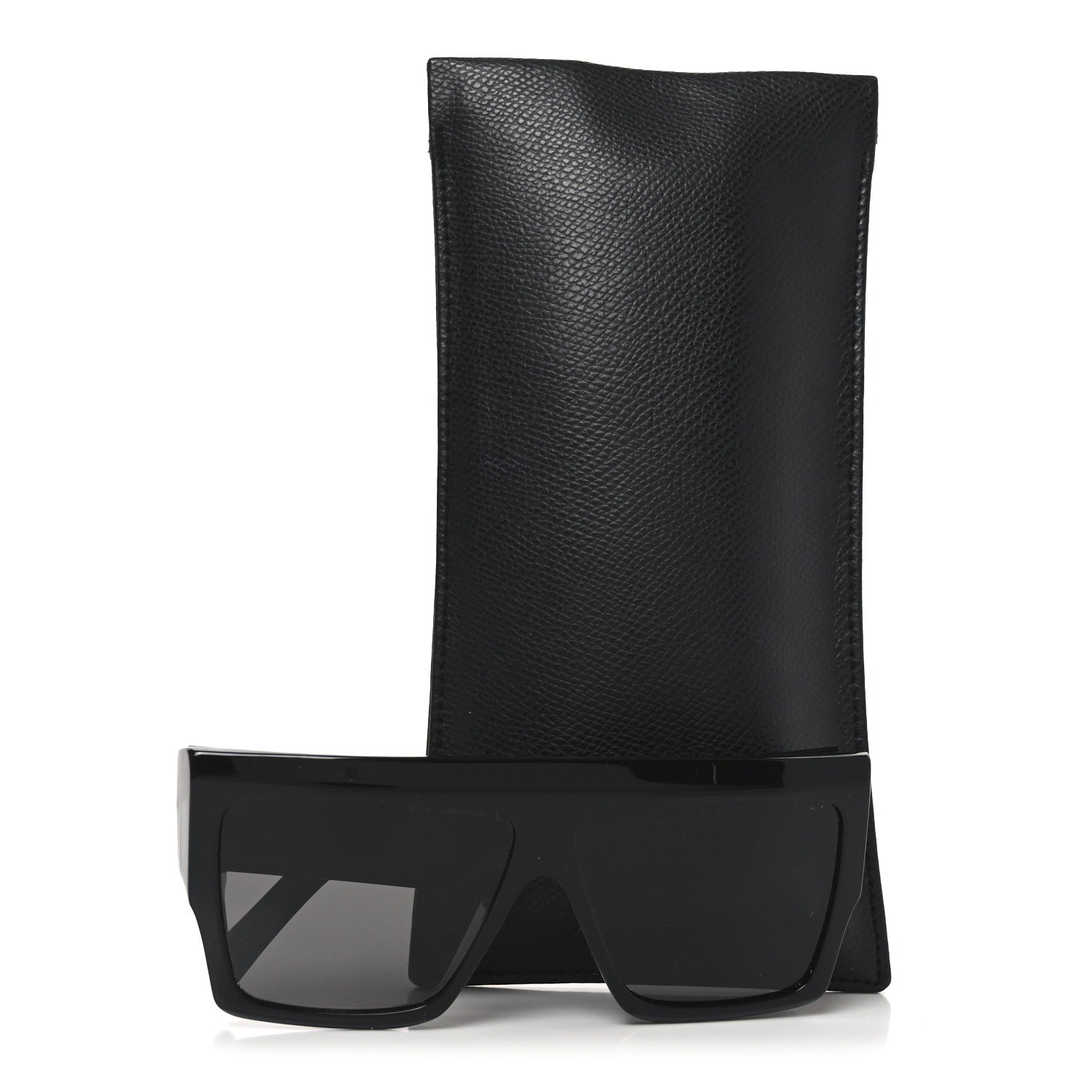 Celine Acetate Flat Top Rectangular Sunglasses CL400921 Black 7 of 7
