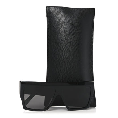 Celine Acetate Flat Top Rectangular Sunglasses CL400921 Black 7 of 7