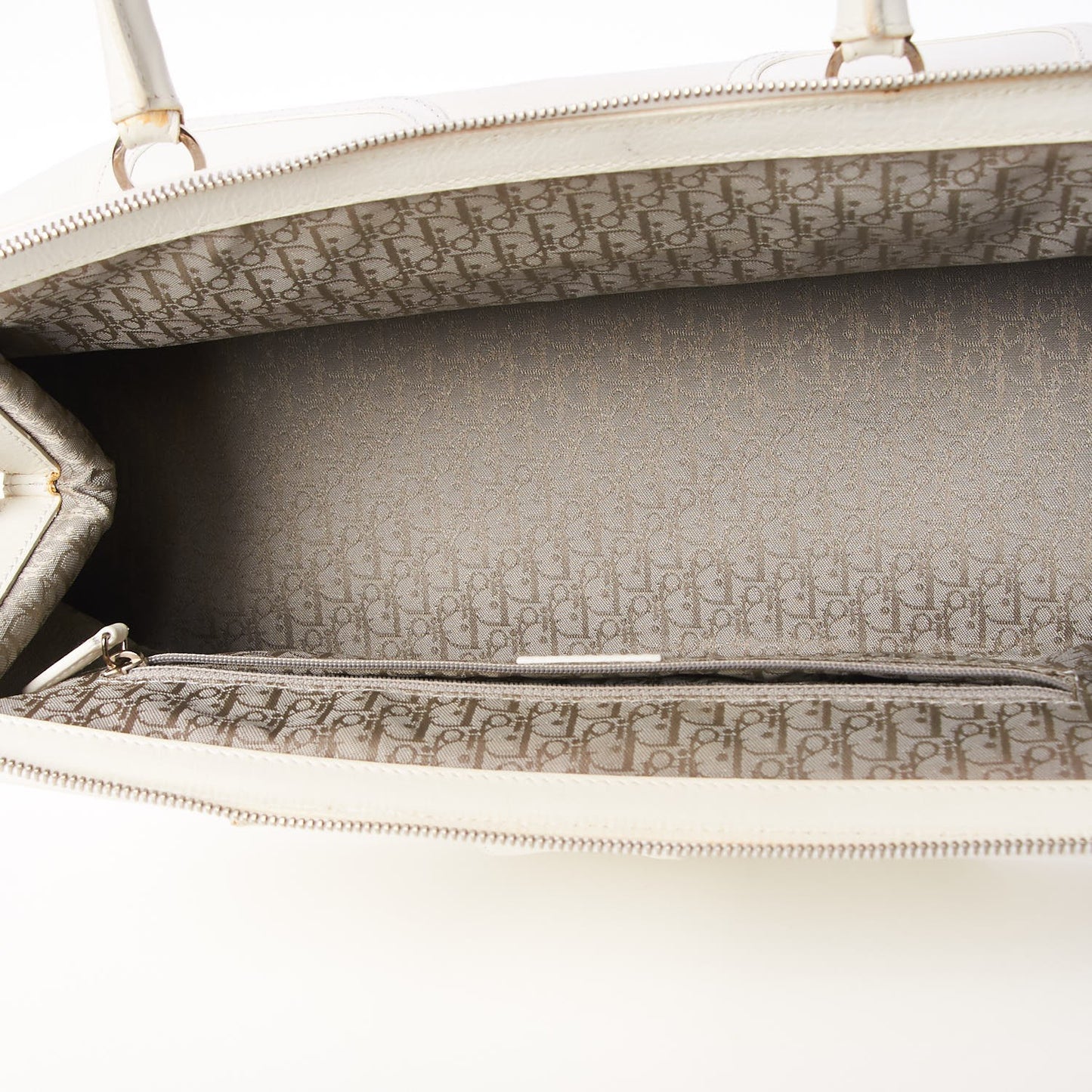 Calfskin Frame Satchel White