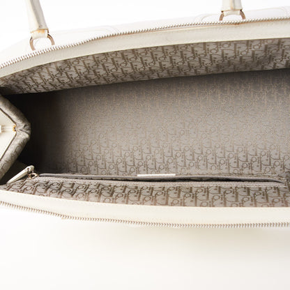 Christian Dior Calfskin Frame Satchel White 5 of 20