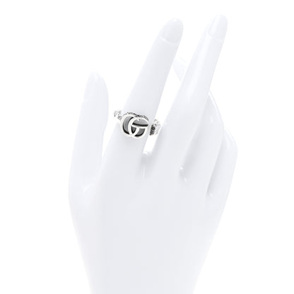 Gucci Sterling Silver GG Marmont Key Motif Ring 55 7.25 2 of 4