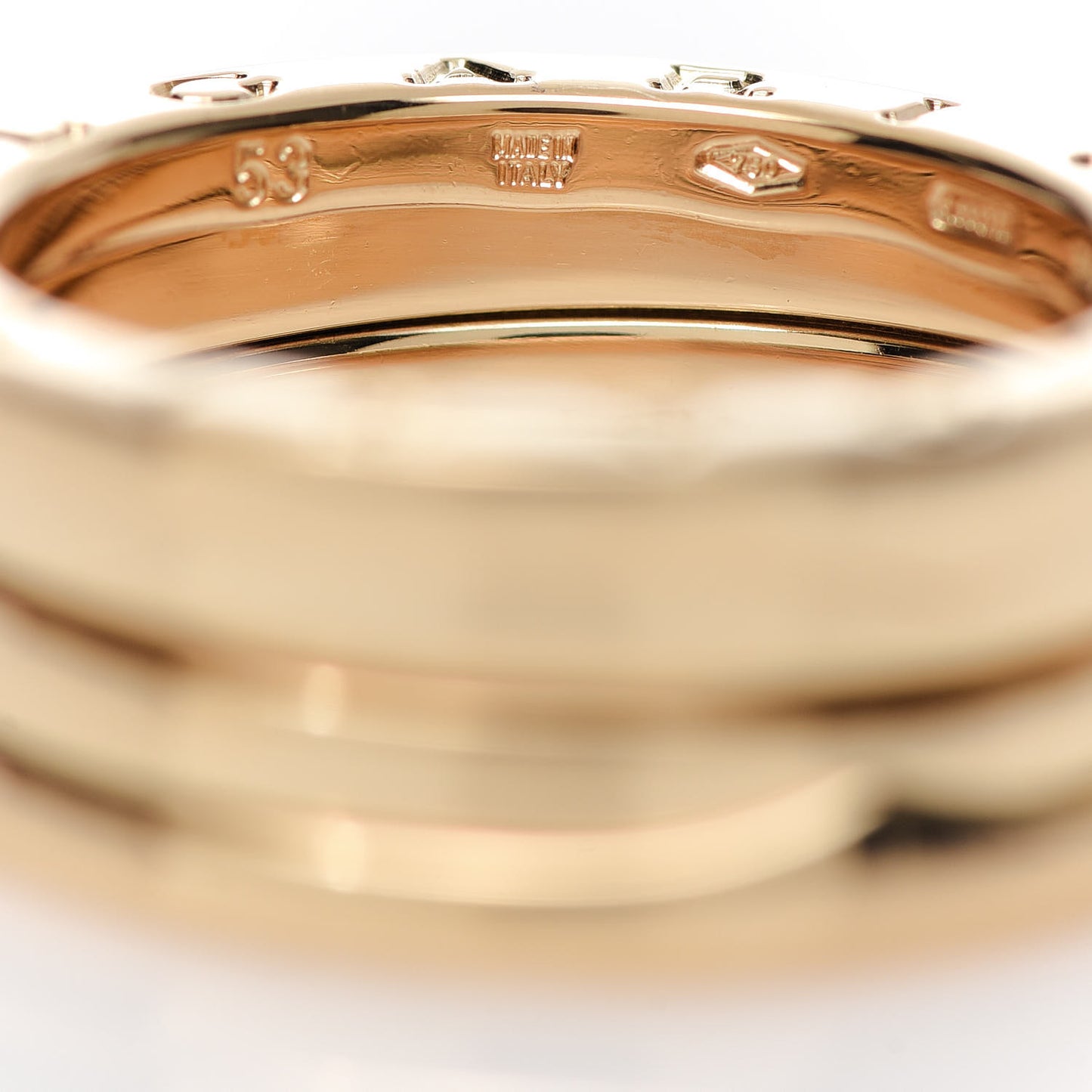 18K Yellow Gold B.Zero1 Three-Band Ring 53 6.25