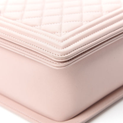 Chanel Lambskin Quilted Large Boy Flap Pink 9 of 13
