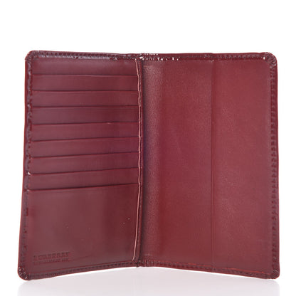 Burberry Patent Supernova Check Passport Cover Red 5 of 6