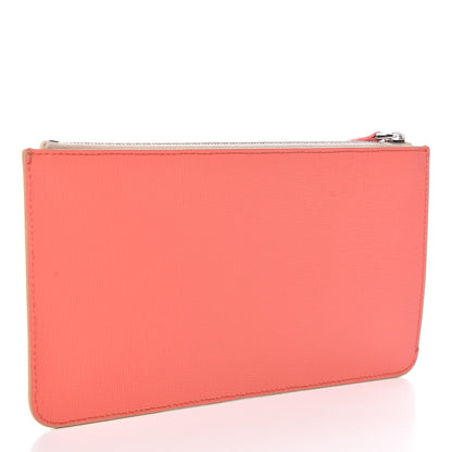 Fendi Vitello Elite Crystal Eye Monster Zip Pouch Bellini Multicolor 3 of 8