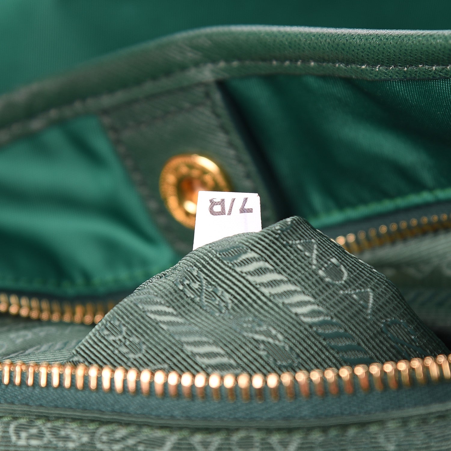 Prada Tessuto Nylon Saffiano Tote Oleandro 8 of 17